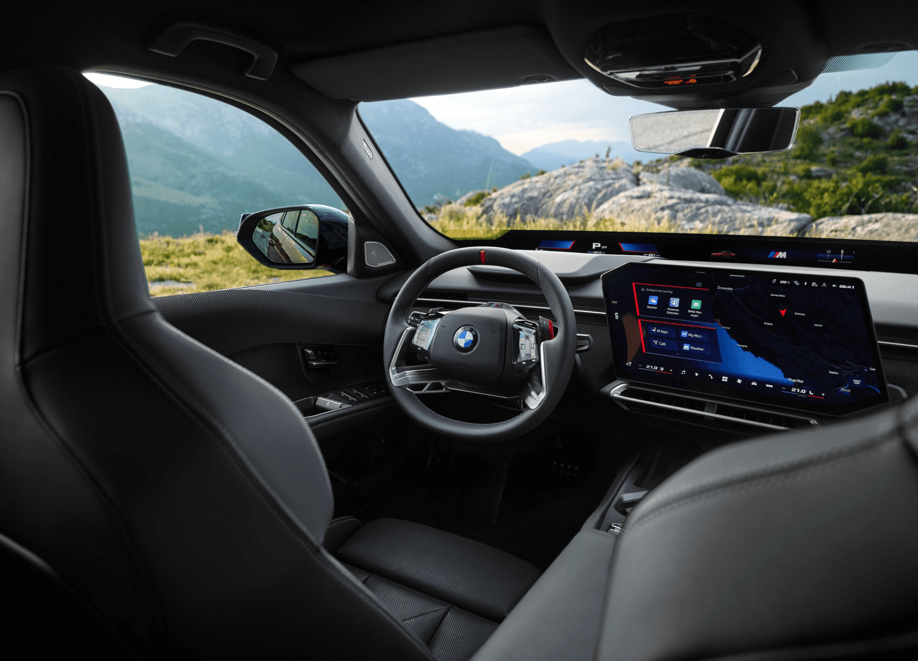 Schnellladen elektrische BMW Limousine Neue Klasse