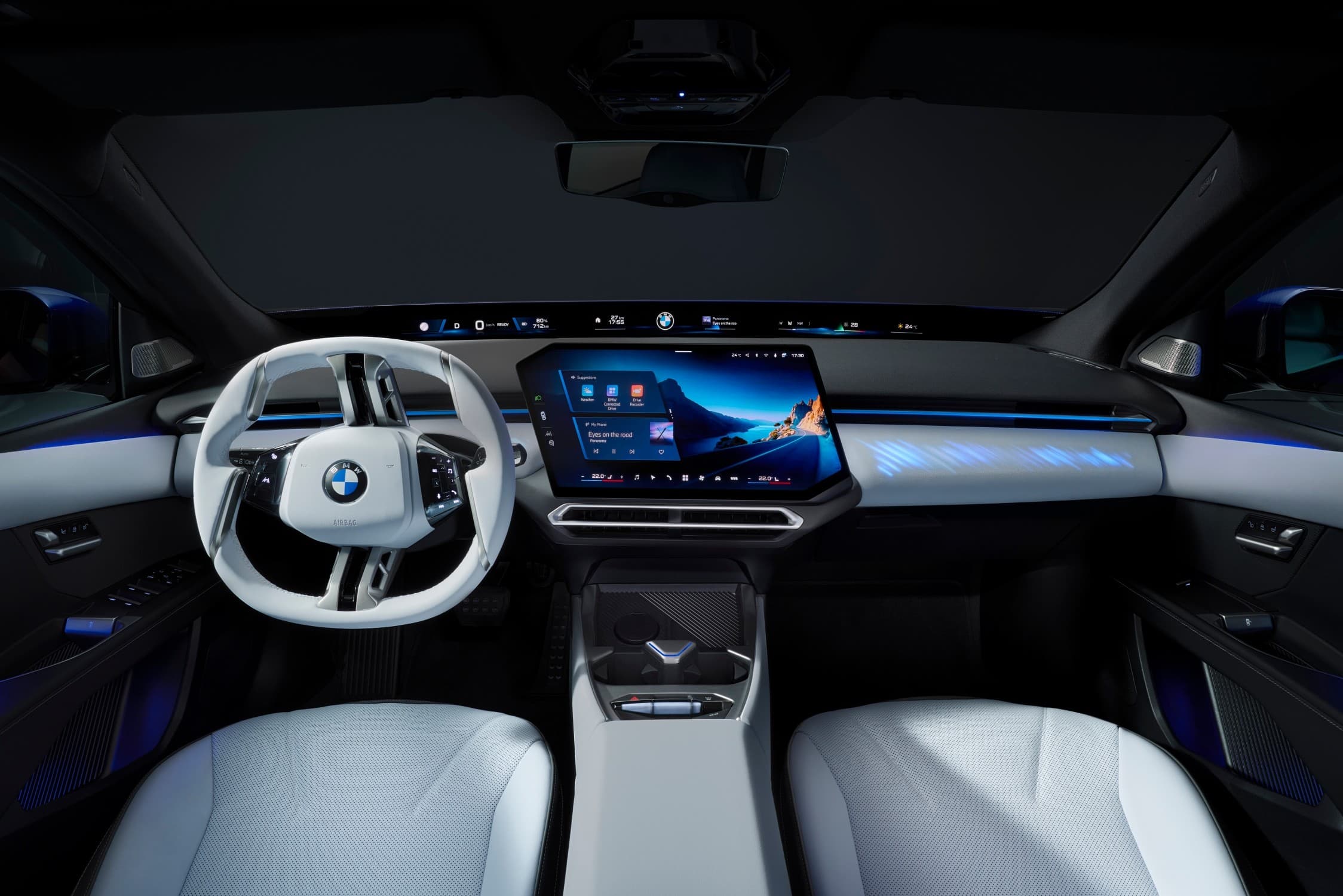 fast charging station electric car premium ambiance night