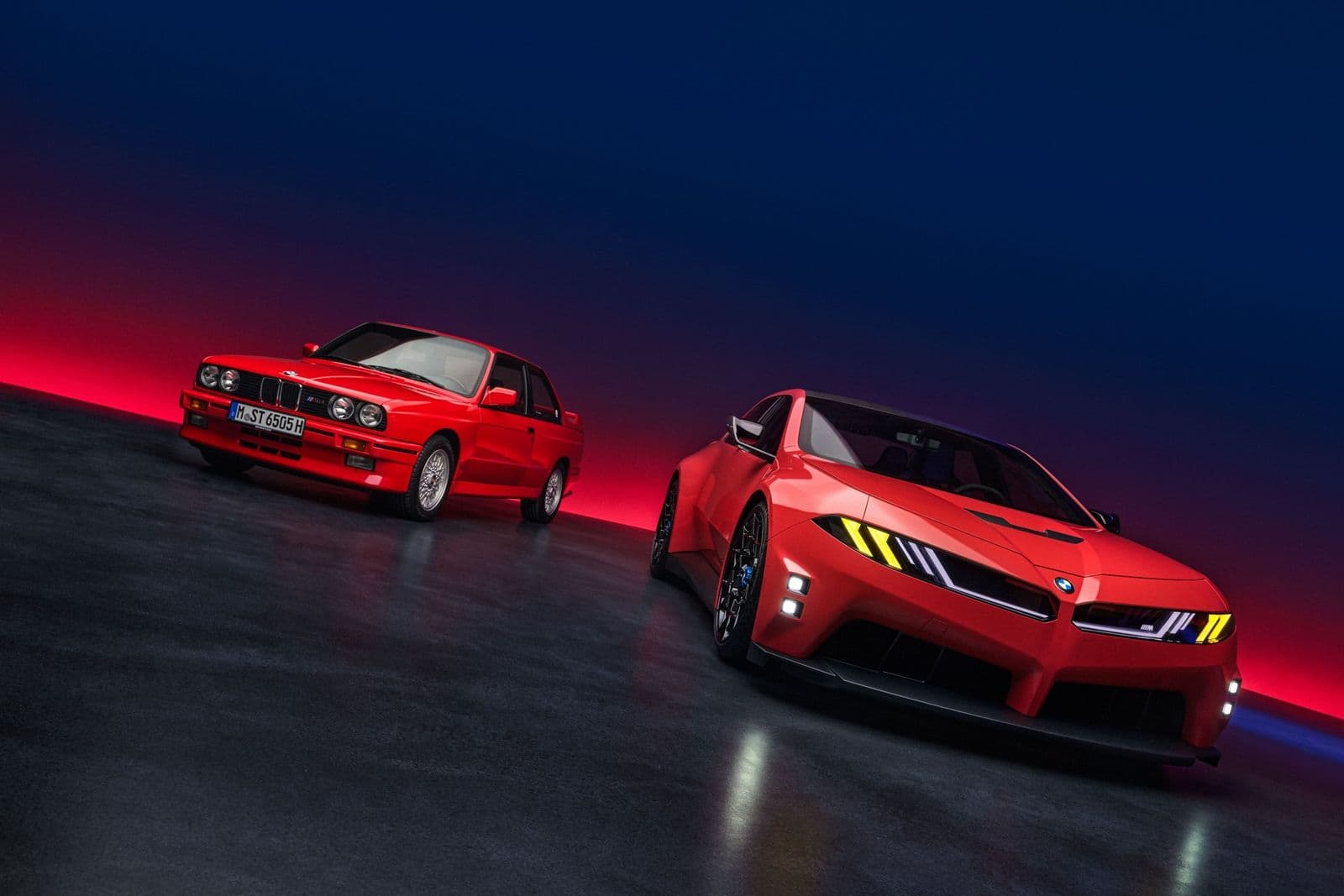 bmw m3 e30 rouge a cote du concept bmw m neue klasse