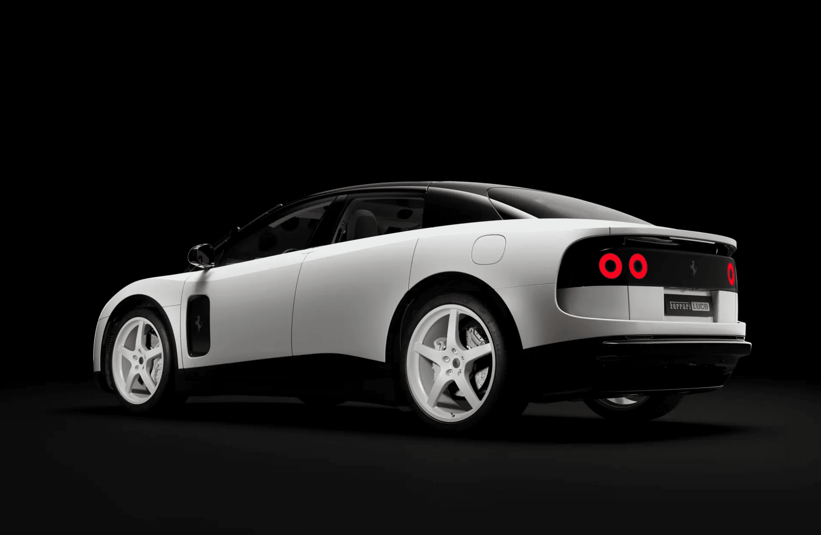 electric charging cable plugged into luxury sports car night ambiance
