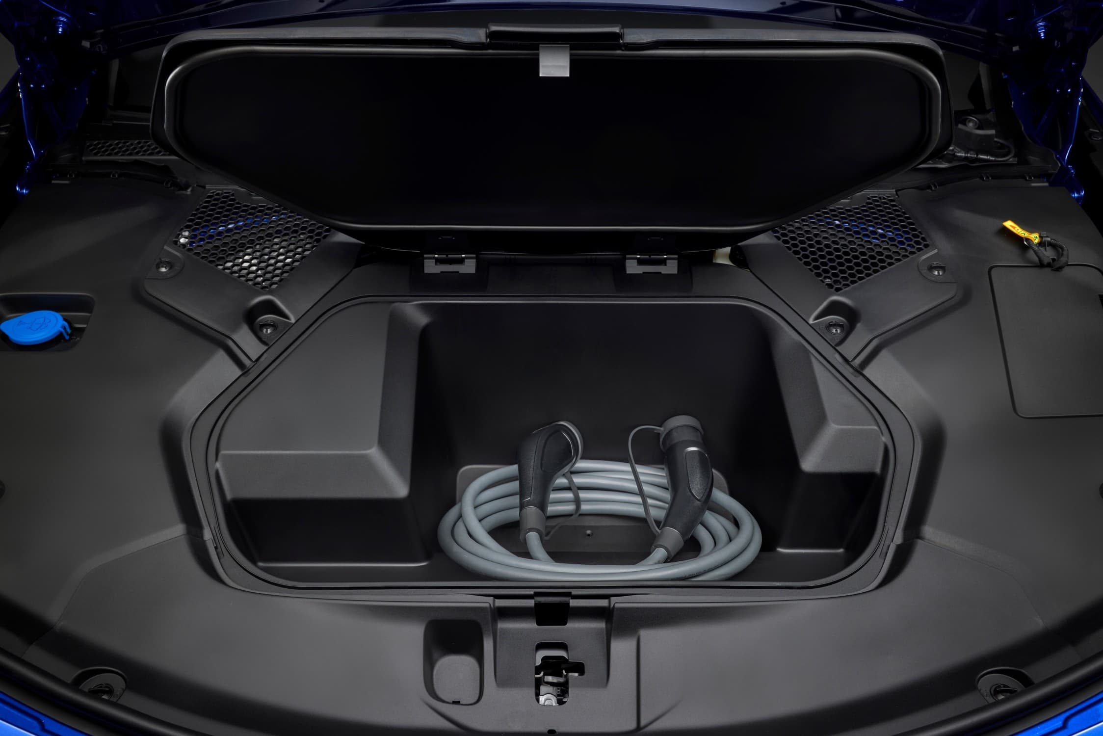 electric car battery cell technology abstract visualization